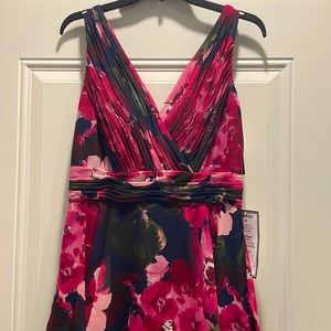 Floor length floral dress